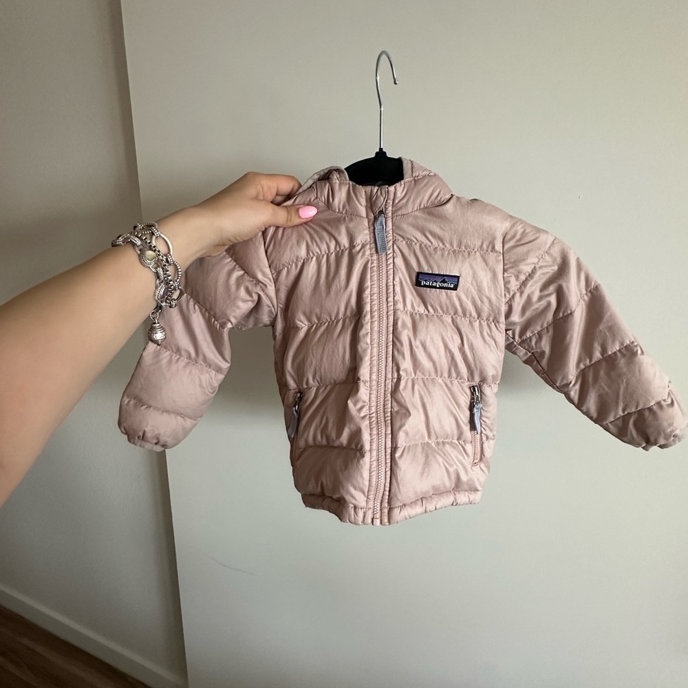 Patagonia Pink Puffer Jacket for Kids 12-18 months
